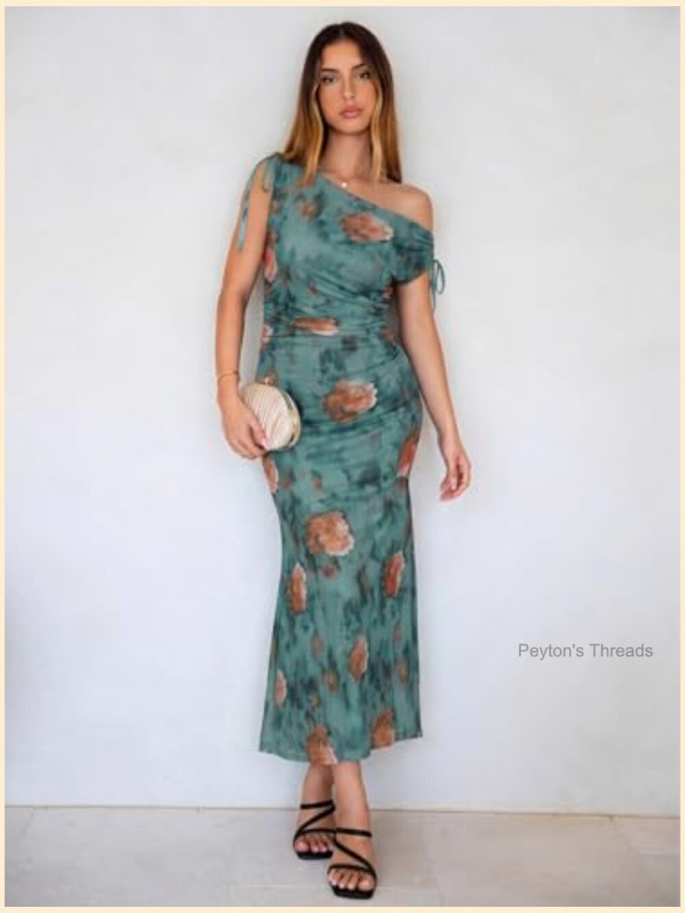 Sleeveless Bodycon Maxi Dress with Cowl Neck - Picture 3 of 6
